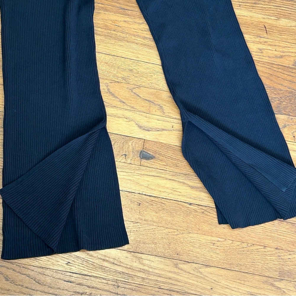 LE ORE Rimini Rib Knit Flared Pants Plus 2X - Picture 7 of 11